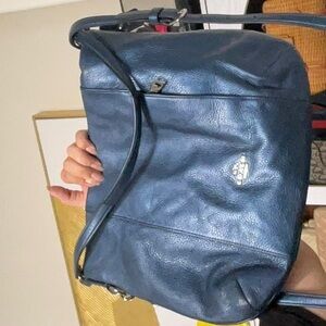 25. Coach Blue Metallic Sold As Is Desc In Live No Cancel/returns